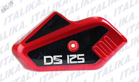 [F13011614] CUBIERTA HORQUILLA IZQ ROJO NEGRO