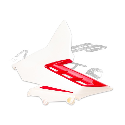 [F13011622] CUBIERTA DER TANQUE BLANCO PERLADO ROJO