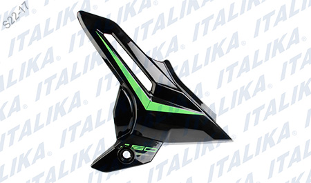 [F13011679] CUBIERTA LATERAL IZQ NEGRO VERDE