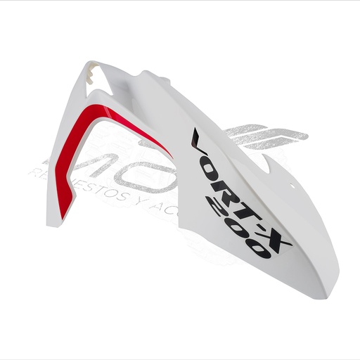 [F13011702] CUBIERTA TANQUE IZQ BLANCO ROJO