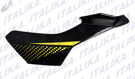 [F13011720] CUBIERTA FARO IZQ GRIS AMARILLO