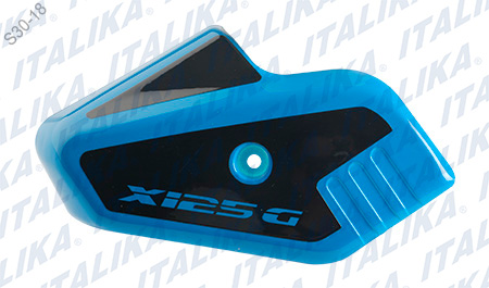 [F13011960] CUBIERTA AMORTIGUADOR IZQ AZUL NEGRO