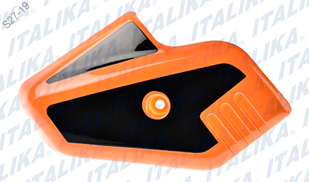 [F13012098] CUBIERTA HORQUILLA IZQ NARANJA NEGRO