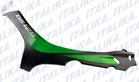 [F13012107] CUBIERTA IZQ NEGRO MATE VERDE MANZANA