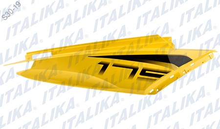 [F13012207] CUBIERTA COLA DER AMARILLO NEGRO