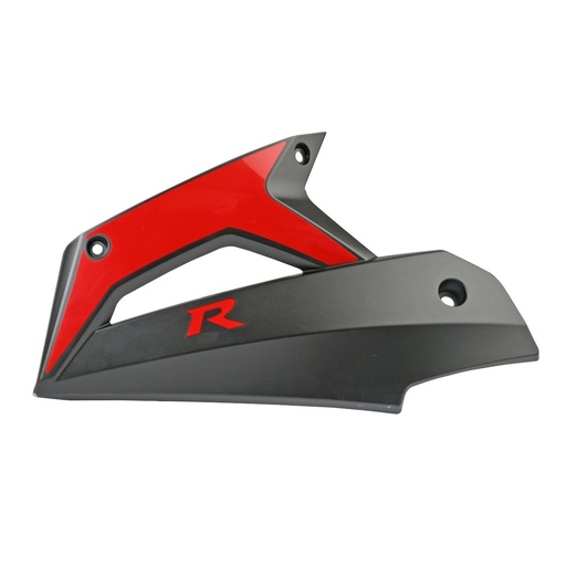 [F13012517] CUBIERTA INF IZQ NEGRO ROJO