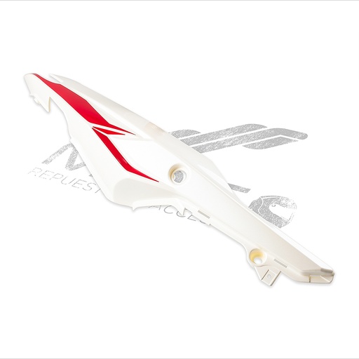 [F13012667] CUBIERTA LAT IZQ BLANCO PERLADO ROJO