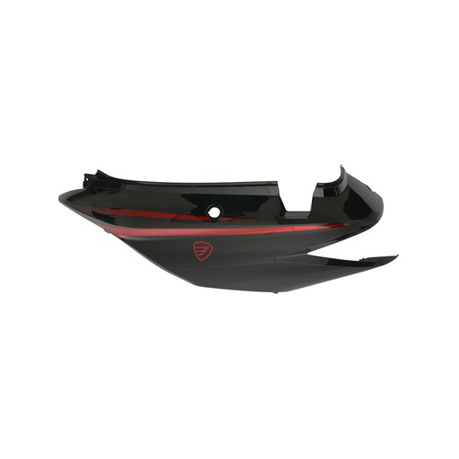 [F13012677] CUBIERTA COLA IZQ NEGRO ROJO