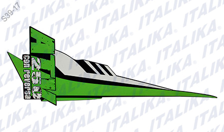 [F13020182] ETIQUETA SALPICADERA TRAS IZQ ATV250