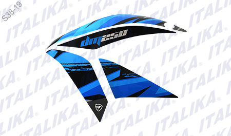 [F13020358] JGO ETIQUETAS CUBIERTA TANQUE IZQ