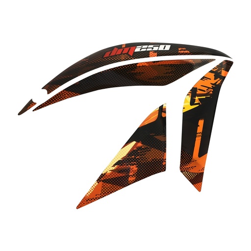 [F13020509] JUEGO ETIQUETAS CUBIERTA TANQUE DER