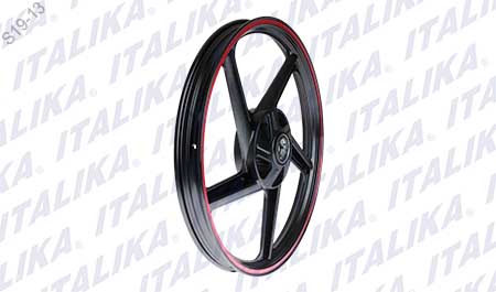 [F14030098] RIN DELANTERO NEGRO FILO ROJO