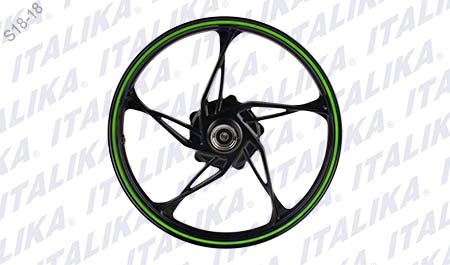 [F14030151] RIN DEL NEGRO FILO VERDE LIMON