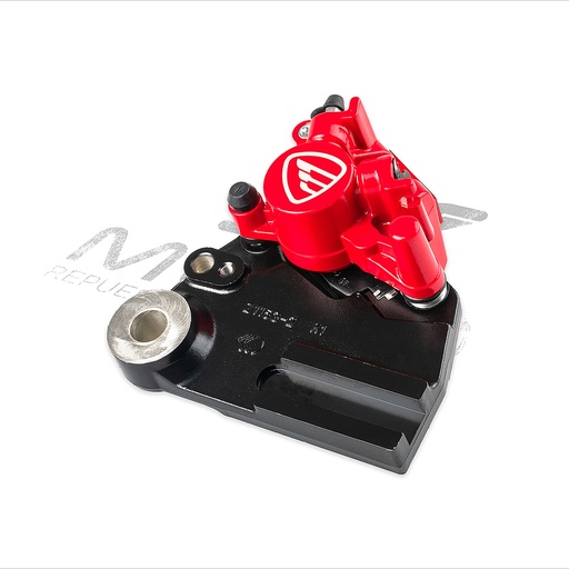 [F15020354] CALIPER FRENO TRAS ROJO CON ISOTIPO