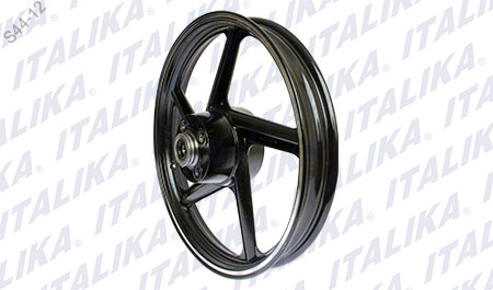 [F15030098] RIN TRASERO NEGRO  FILO PLATA