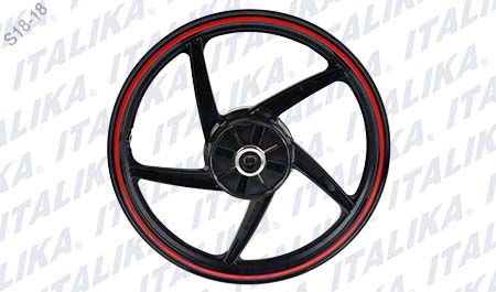 [F15030152] RIN TRAS NEGRO FILO ROJO Z