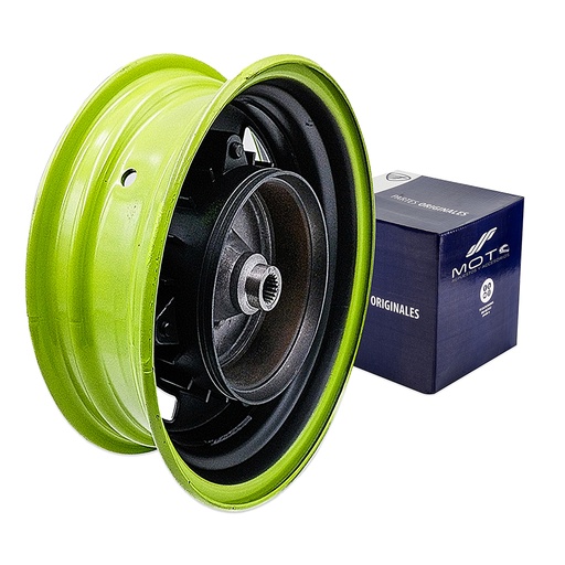 [F15030301] RIN TRAS NEGRO FILO VERDE FLUORESCENTE
