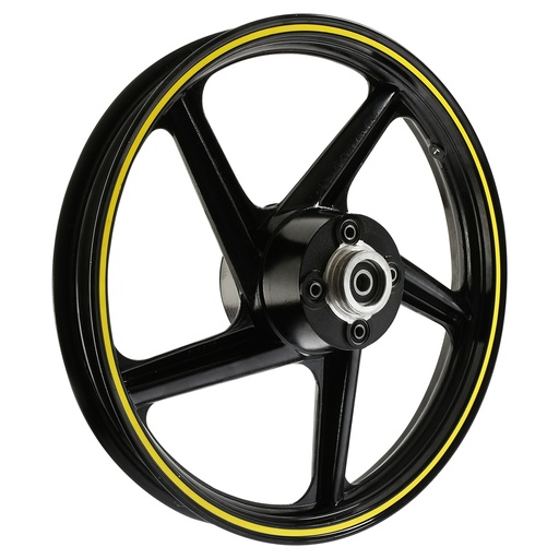 [F15030338] RIN TRAS NEGRO FILO AMARILLO