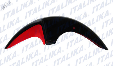 [F16010089] SALPICADERA DELANTERA NEGRO/ROJO
