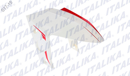 [F16010210] SALPICADERA DEL BLANCO VIVOS ROJOS