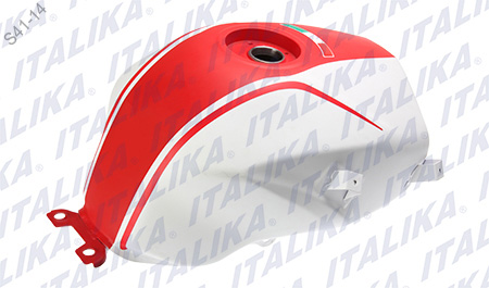 [F17010121] TANQUE COMBUSTIBLE BLANCO ROJO MATE